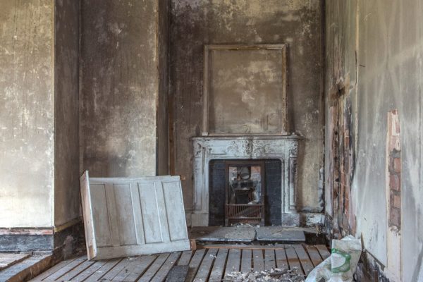 Coxwold.,England.,05.07.13.,Interior,Room,In,A,Derelict,Building.